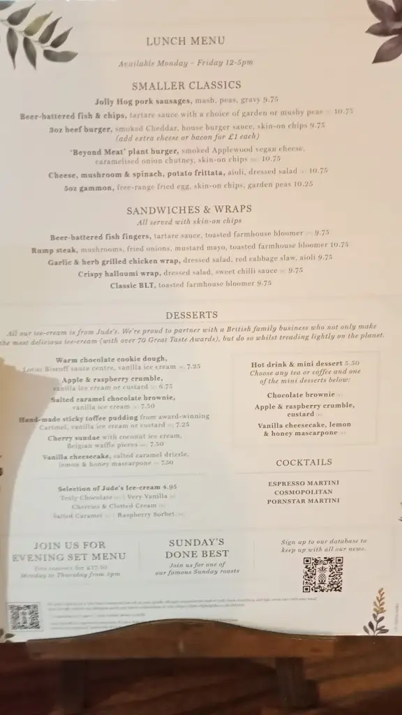 Menu_The Birley Arms_Freckleton_immagine_3