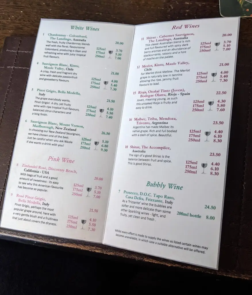 Menu_The Masons Arms_Gargrave_image_3