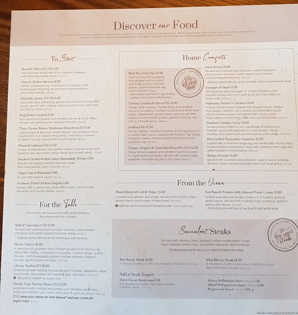 Menu_The Old Swan_Gargrave_image_4