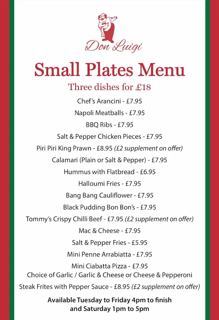 Menu_Don Luigi Formby_Formby_image_1