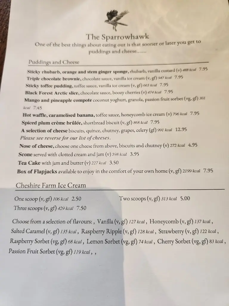 Menu_The Sparrowhawk_Formby_image_4