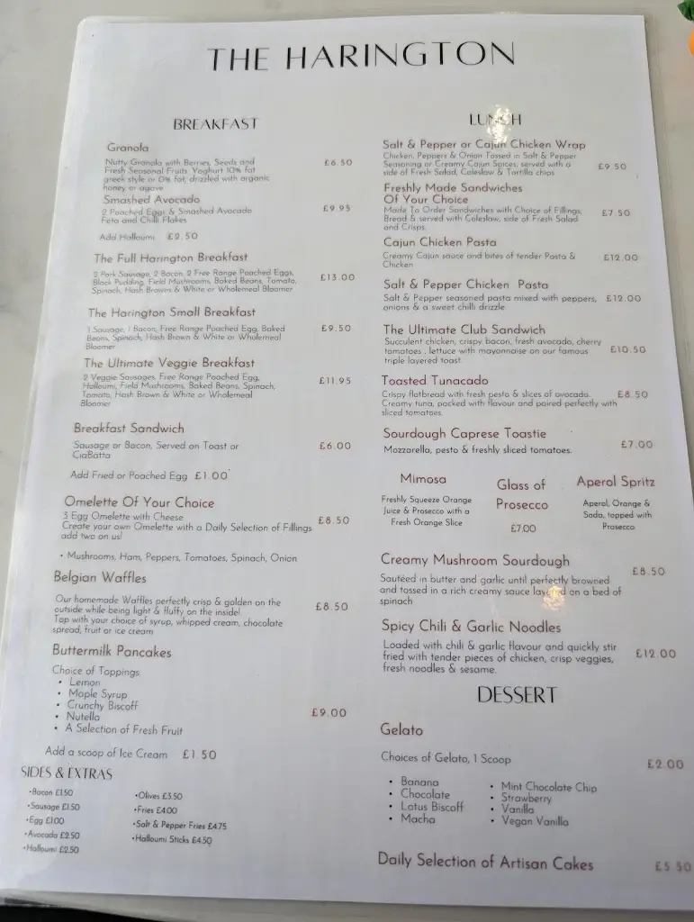 Menu_Pressed at The Harington Formby_Formby_image_2