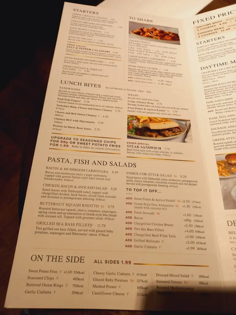 Menu_The Railway_Formby_image_2