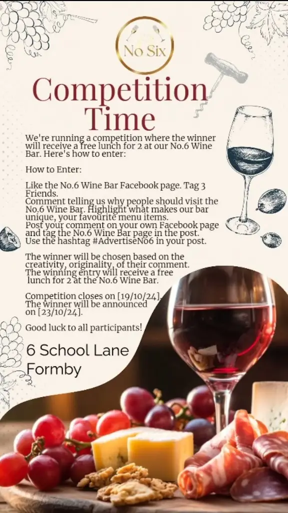 Menu_No.6 Formby Wine Bar & Eatery_Formby_image_5