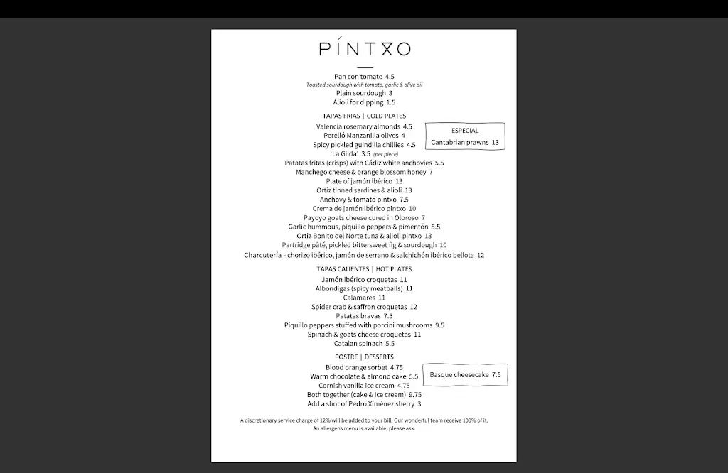 Menu_Pintxo Fowey_Fowey_image_1