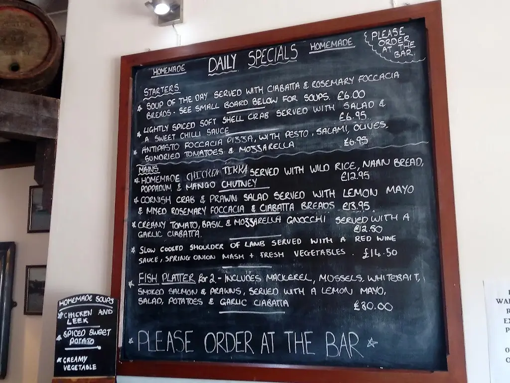 Menu_The King of Prussia_Fowey_image_4