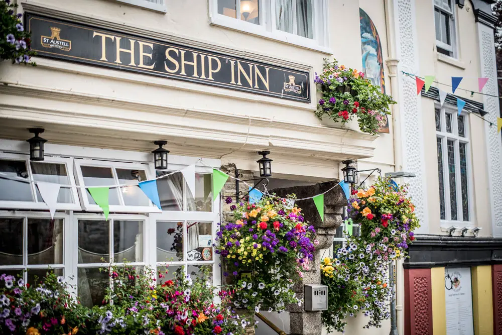 The Ship Inn restaurant in Fowey