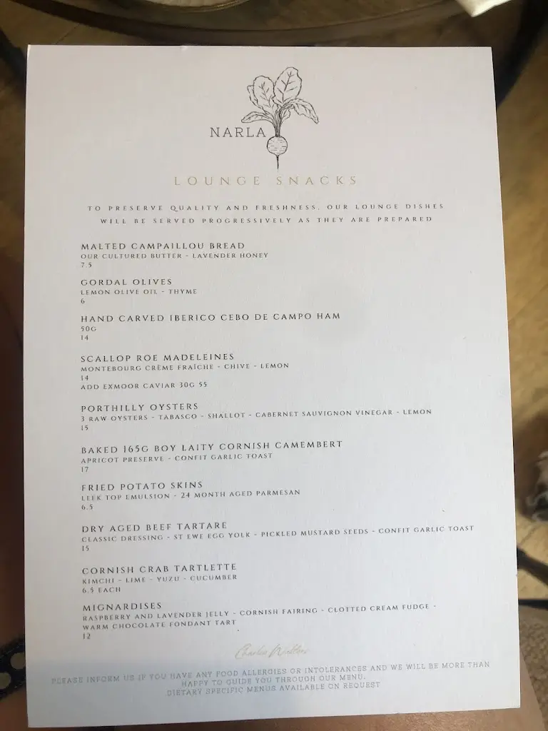 Menu_Narla by Charlie Walters_Fowey_image_1