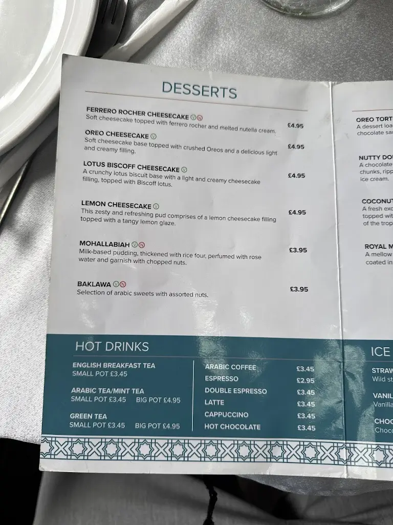 Menü_Syriana Restaurant_Aston_Bild_2