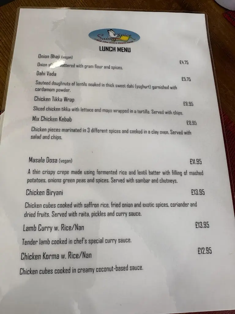 Menu_Sunny Spice_Fowey_image_2