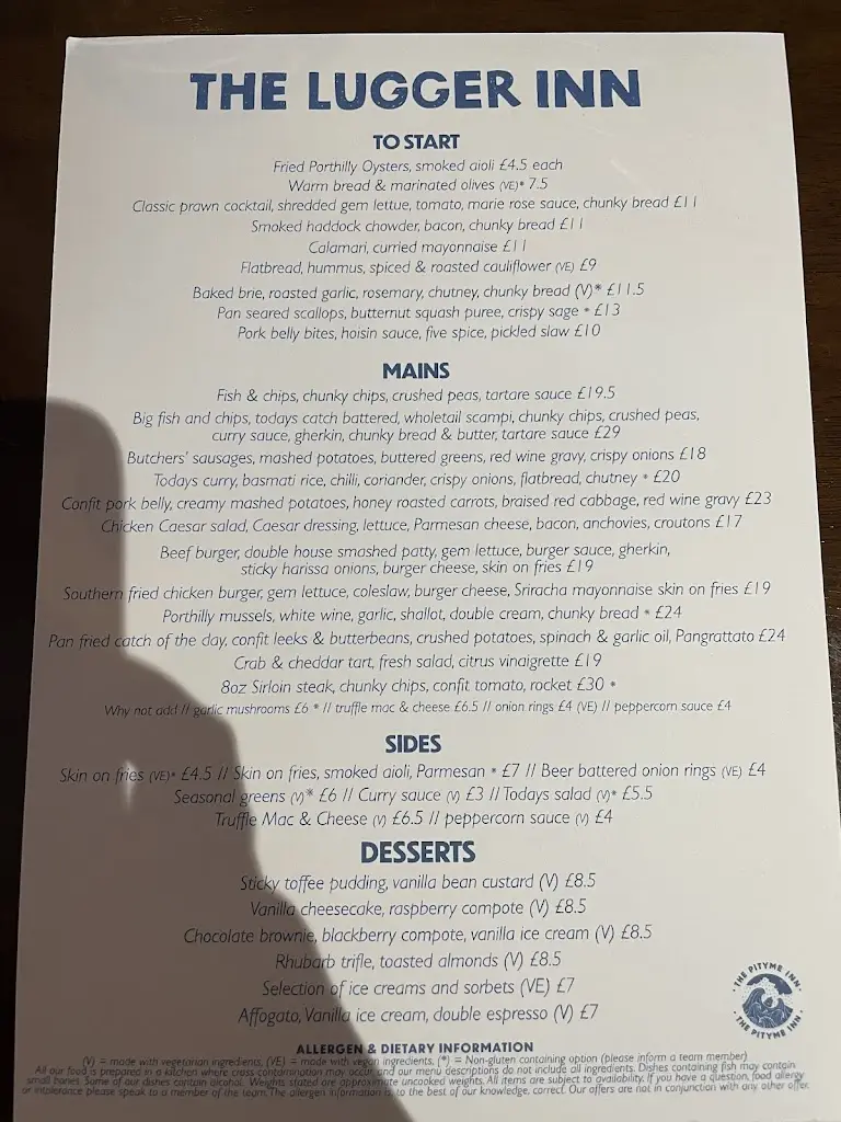 Menu_The Lugger Inn_Fowey_image_1