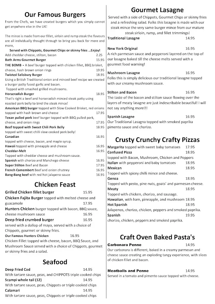 Menu_The Old Bath Arms_Frome_immagine_1