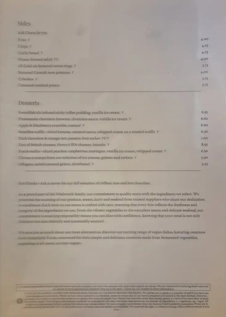 Menu_The George Hotel & Granary_Frome_image_2