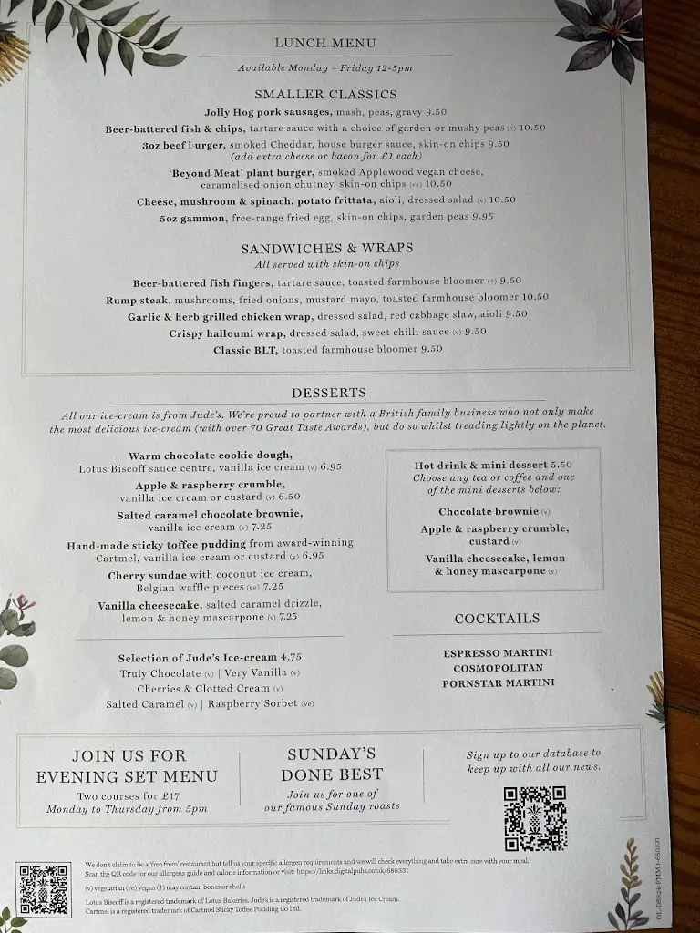 Menu_Th'Owd Tithe Barn_Garstang_image_1