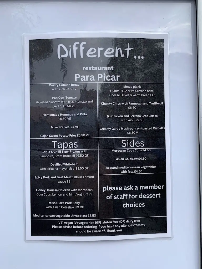 Menu_Different Restaurant_Frinton-on-Sea_image_2