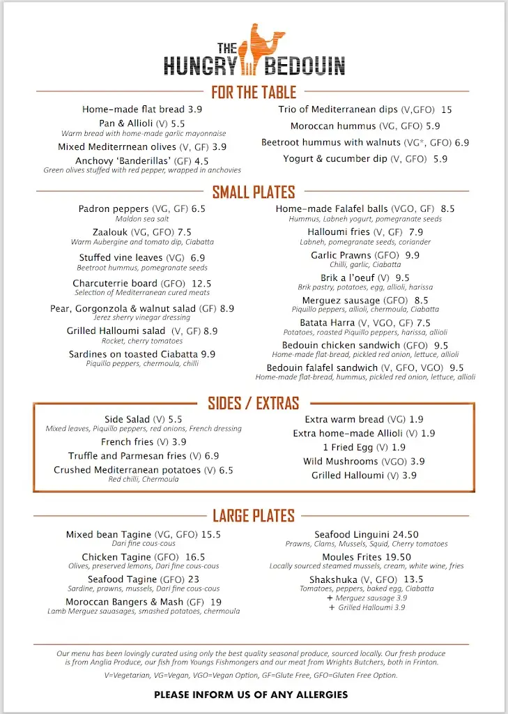 Menu_The Hungry Bedouin - Frinton_Frinton-on-Sea_image_1