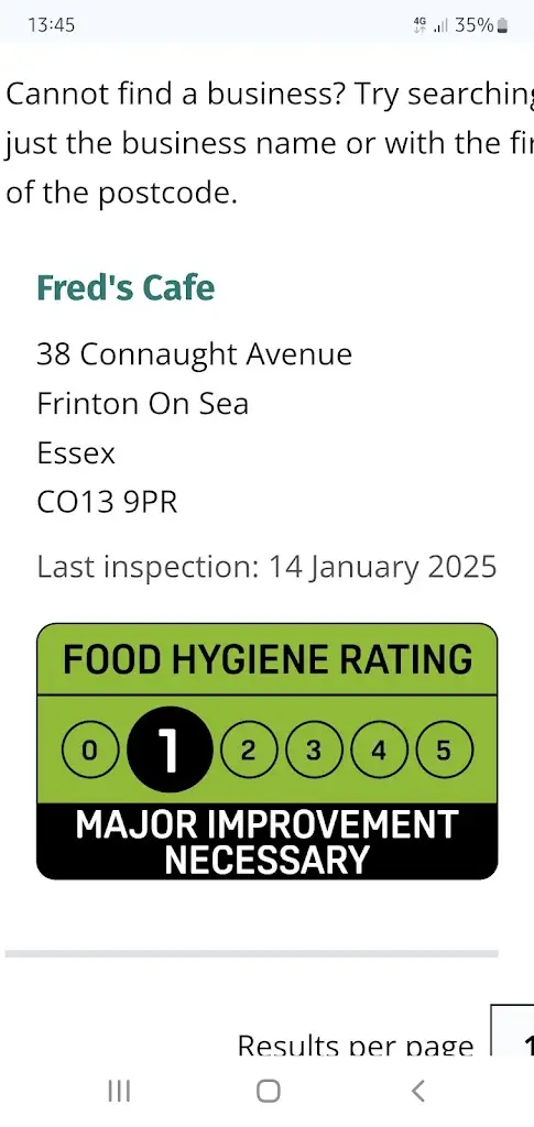 daniel c_Fred's Cafe_Frinton-on-Sea_review