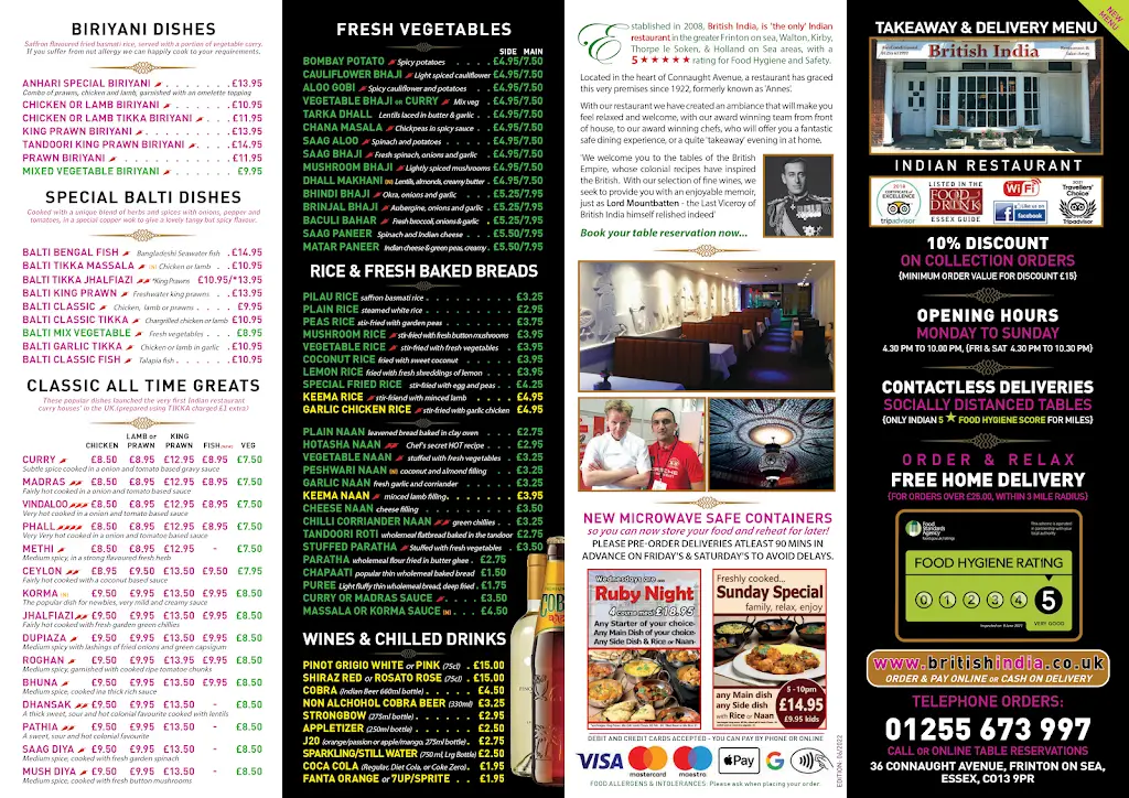 Menu_British India Restaurant_Frinton-on-Sea_image_2