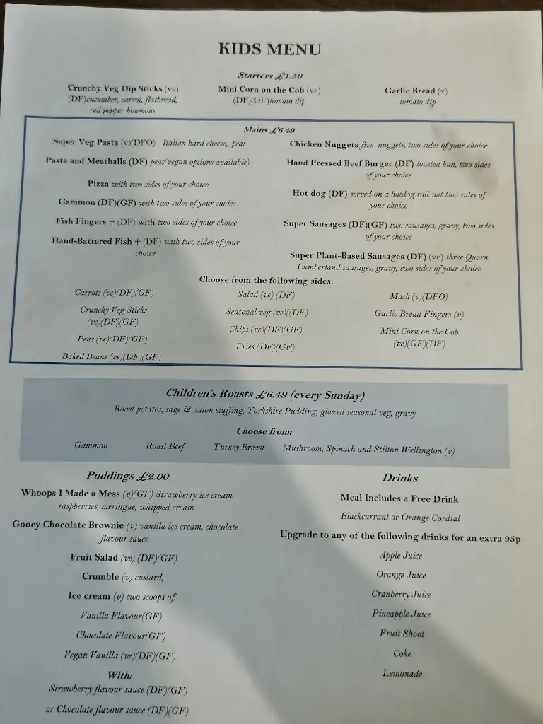 Menu_The George & Dragon_Glazebury_image_2