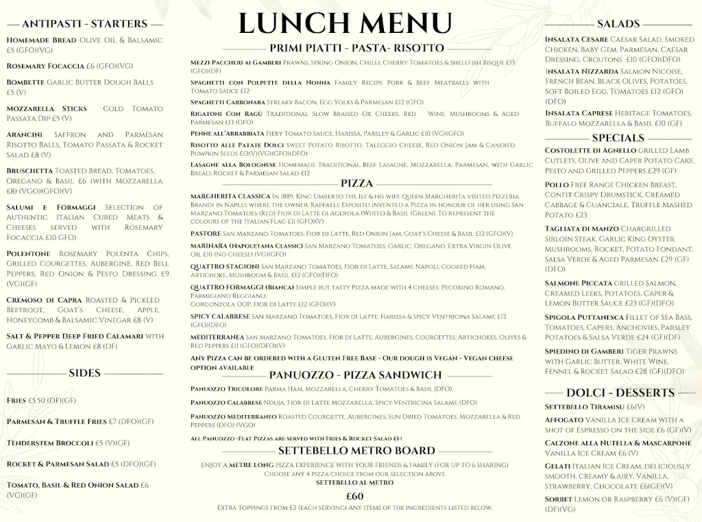 Menu_Trattoria Settebello_Gloucestershire_image_2