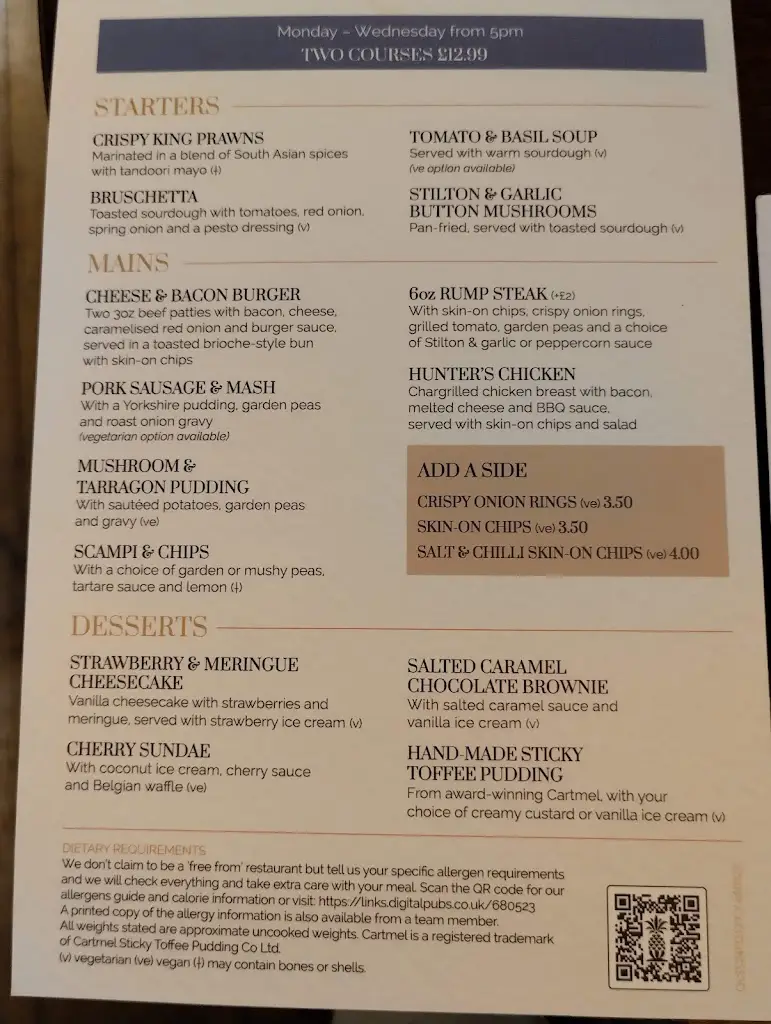 Menu_The Plough_Galgate_image_2