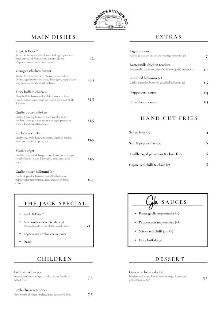 Menu_George’s Kitchen Company_Galgate_image_1