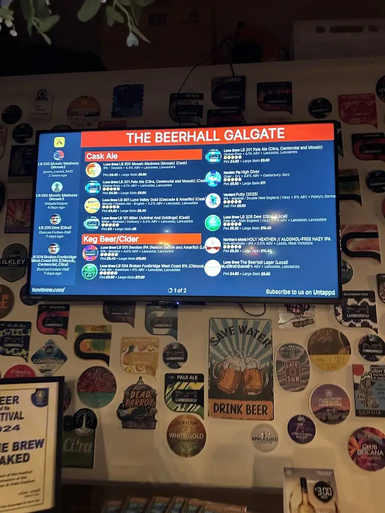 Menu_The Beer Hall - Galgate_Galgate_immagine_1