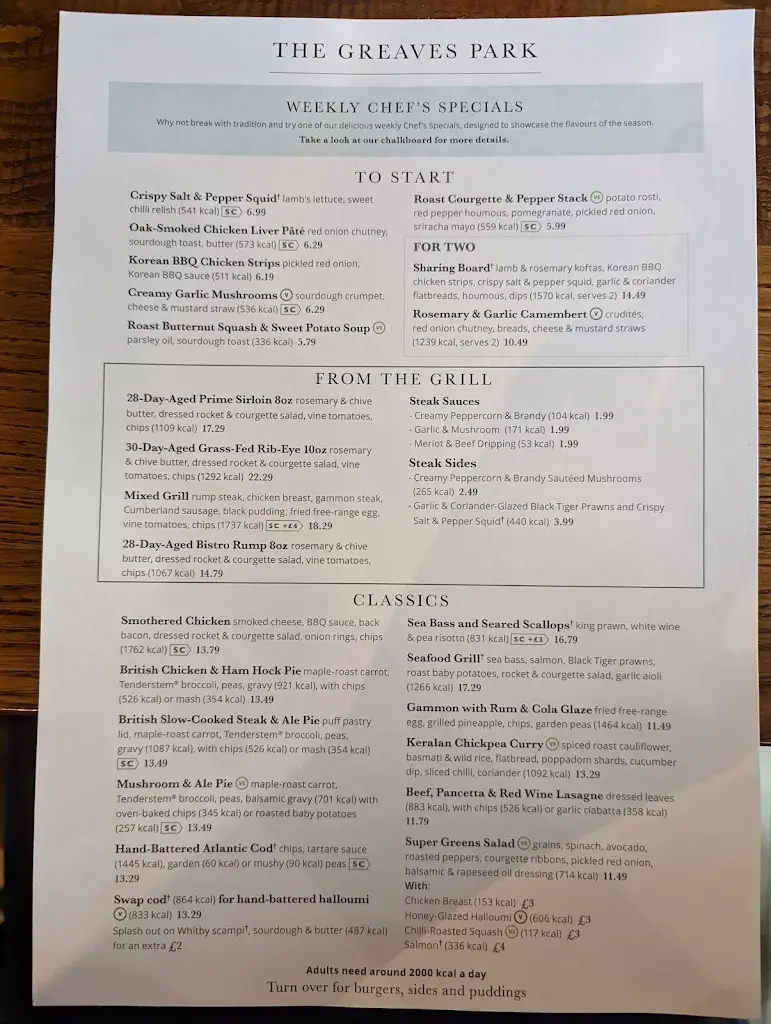 Menu_Greaves Park_Galgate_immagine_4