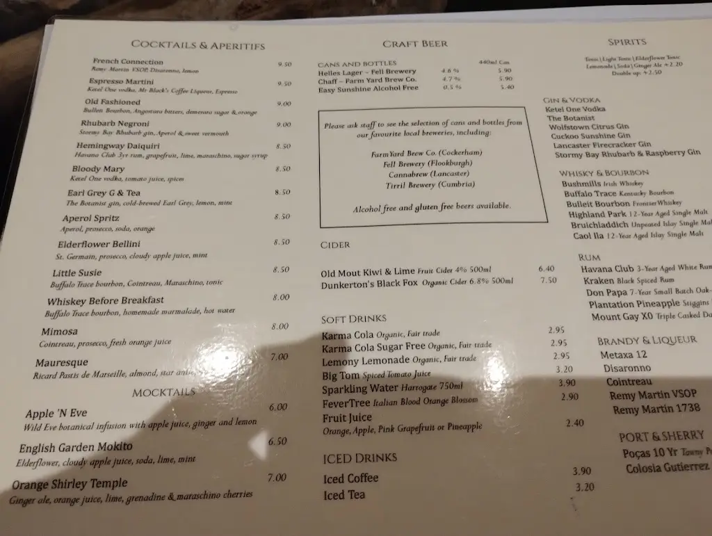 Menu_The Quarterhouse_Galgate_image_2