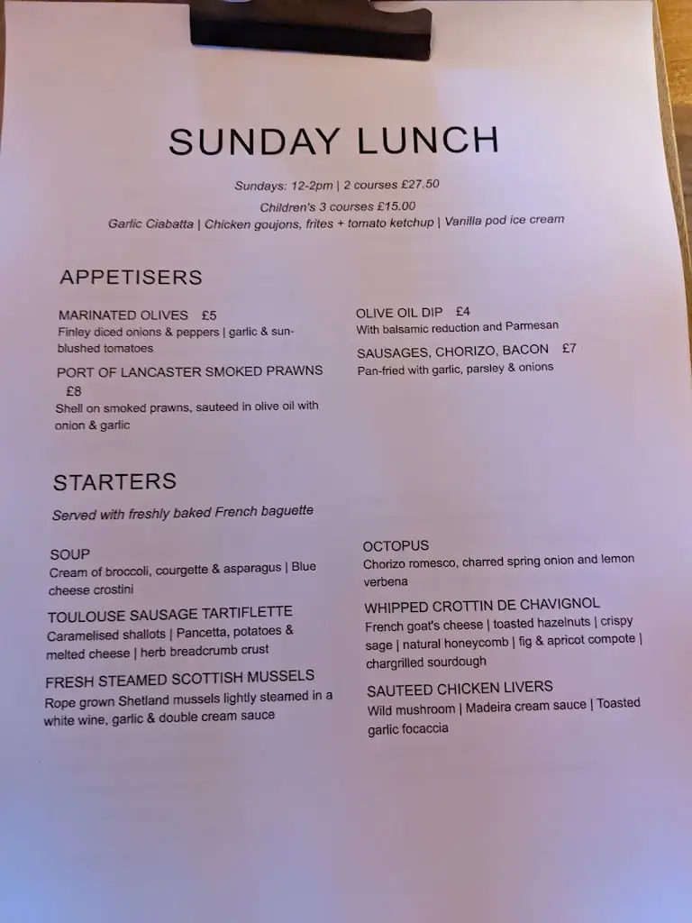 Menu_Quite Simply French - Restaurant with Rooms_Galgate_image_1