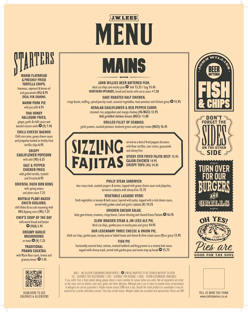 Menu_The Boot and Shoe_Galgate_immagine_1