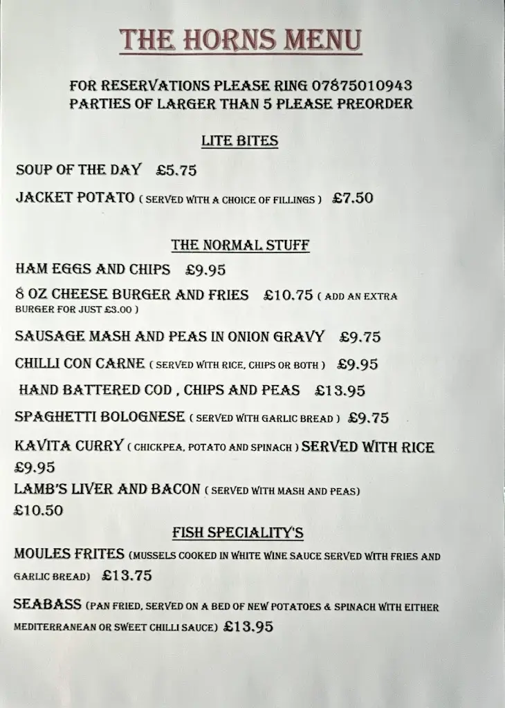 Menu_The Horns Inn_Gnosall_image_1
