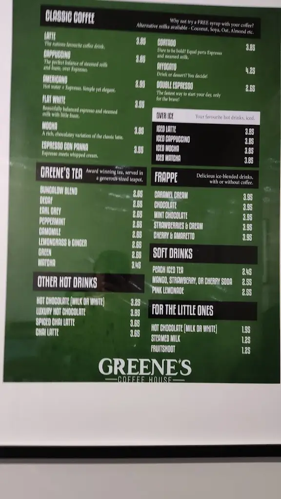 Menu_Greene's Coffee House_Gnosall_image_2