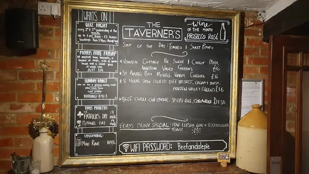 Menu_The Taverners_Godshill_image_1