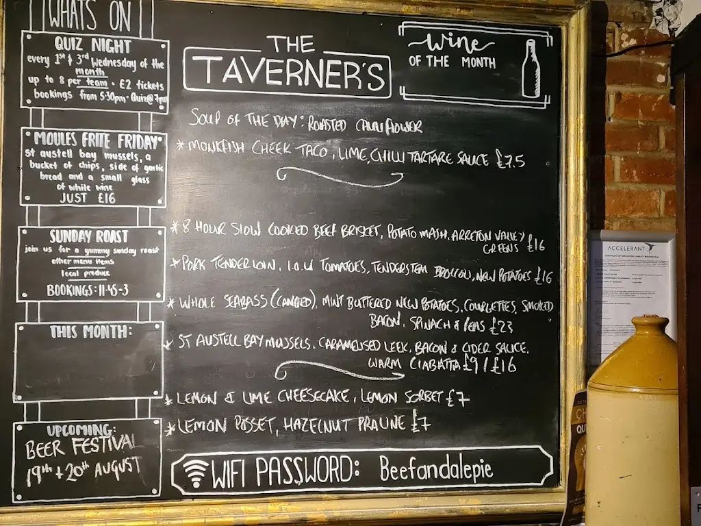 Menu_The Taverners_Godshill_image_2