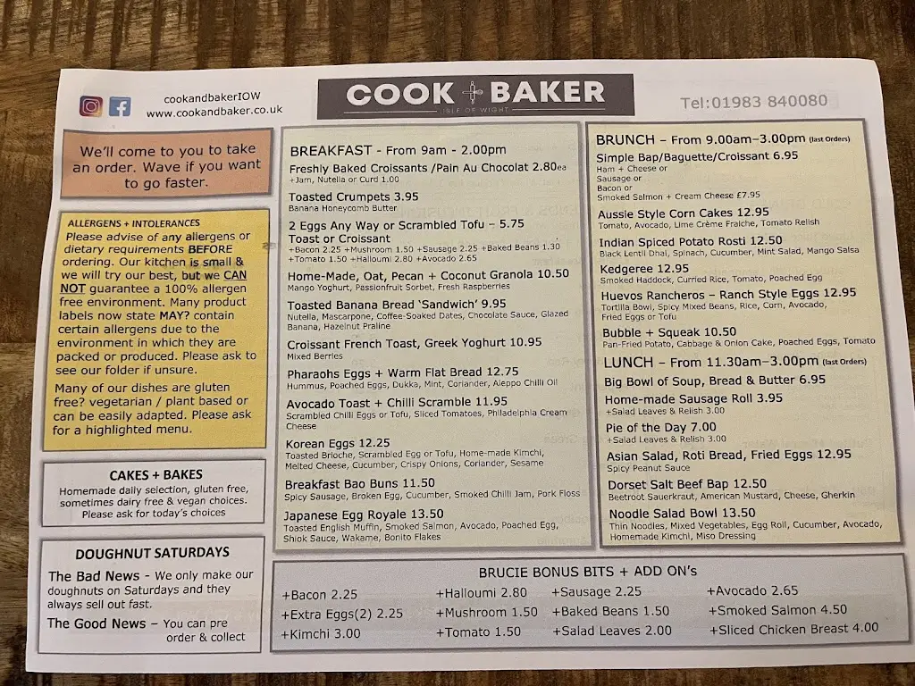 Menu_Cook & Baker_Godshill_image_2