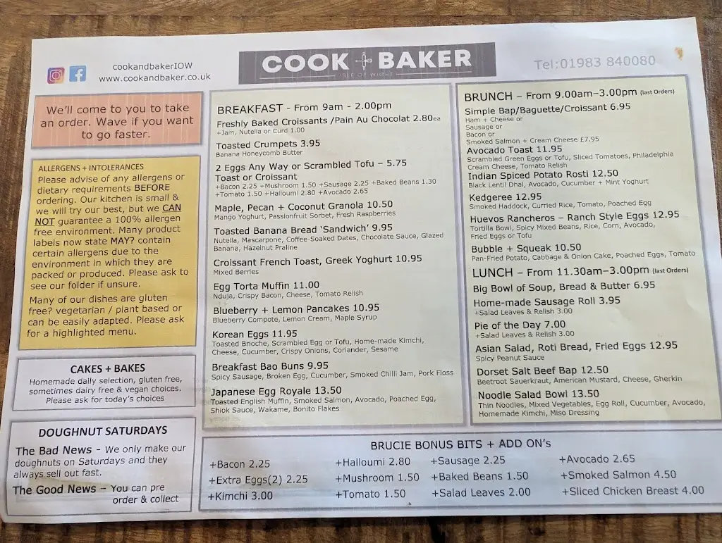 Menu_Cook & Baker_Godshill_image_3