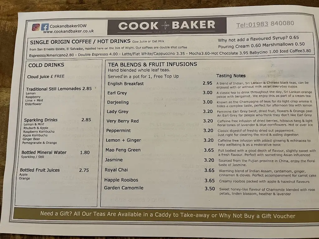 Menu_Cook & Baker_Godshill_image_4