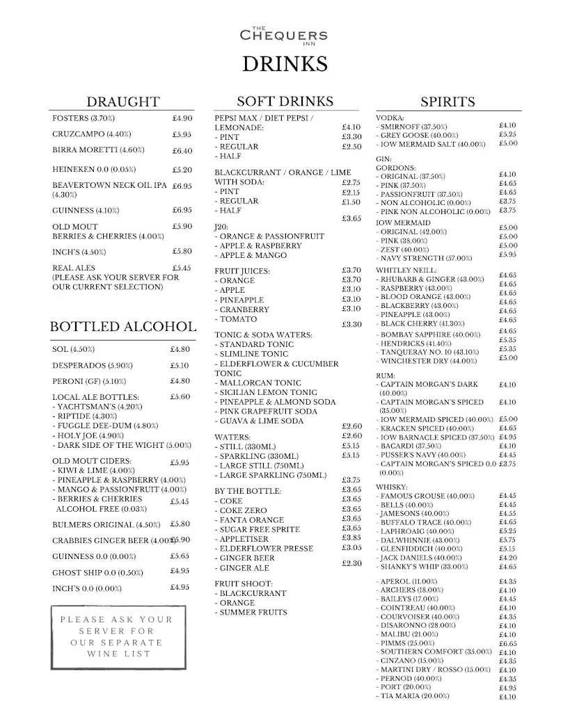 Menu_Chequers Inn_Godshill_image_3
