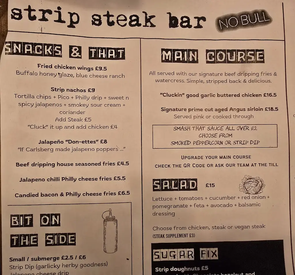 Menu_Strip Steak Bar_Gloucester_imagen_2