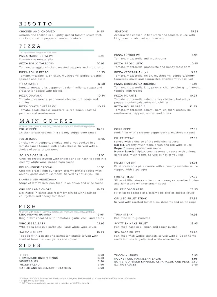 Menu_The Italian_Glossop_immagine_1