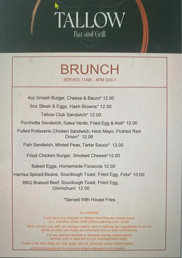Menu_Tallow Bar & Grill_Glossop_image_1