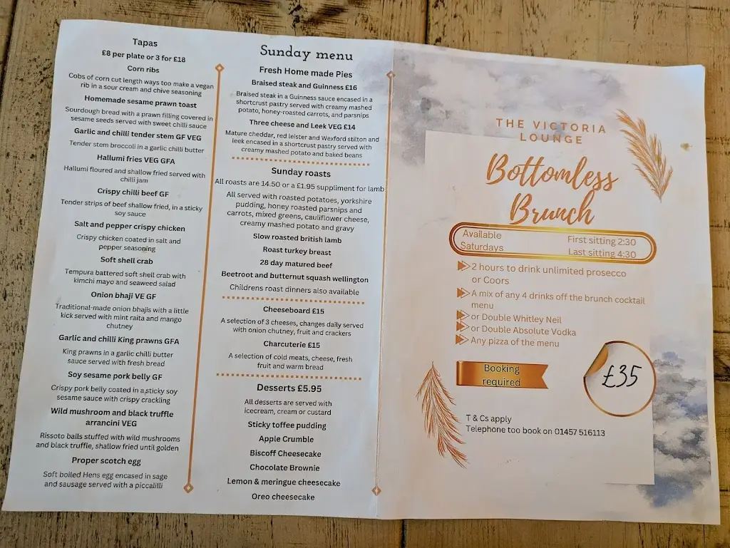 Menu_The Victoria Lounge_Glossop_image_1