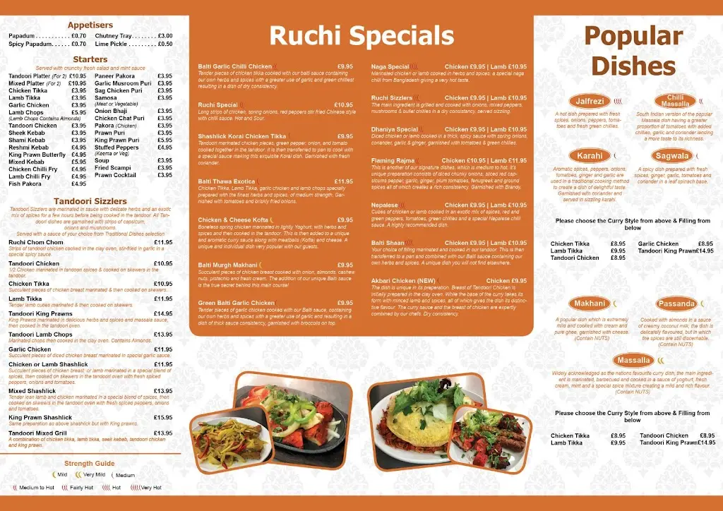 Menu_Ruchi Indian Restaurant Bar & Takeaway ESTABLISHED SINCE 2009, MULTI AWARD WINNING_Glossop_imagen_2