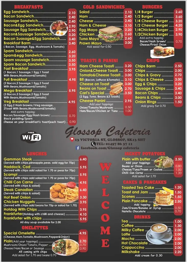 Menu_Glossop Cafeteria_Glossop_image_1
