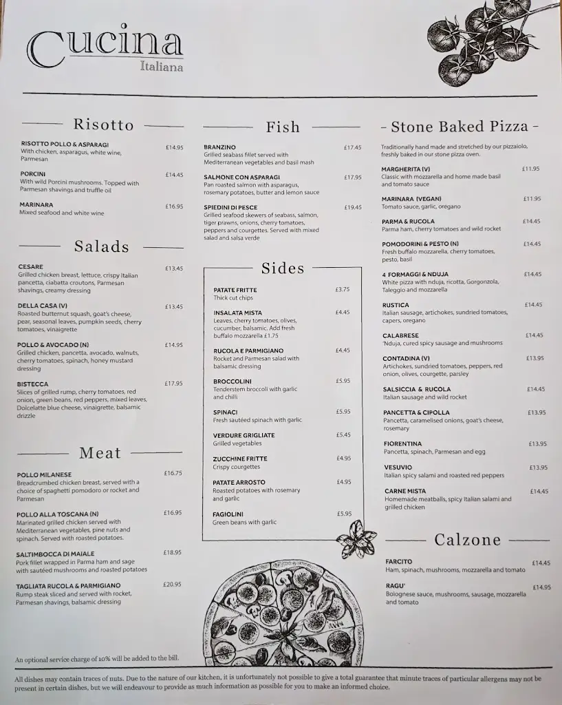 Menu_Cucina Italian Restaurant_Godstone_image_1