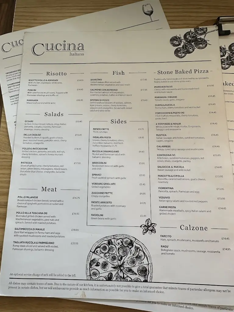 Menu_Cucina Italian Restaurant_Godstone_image_4