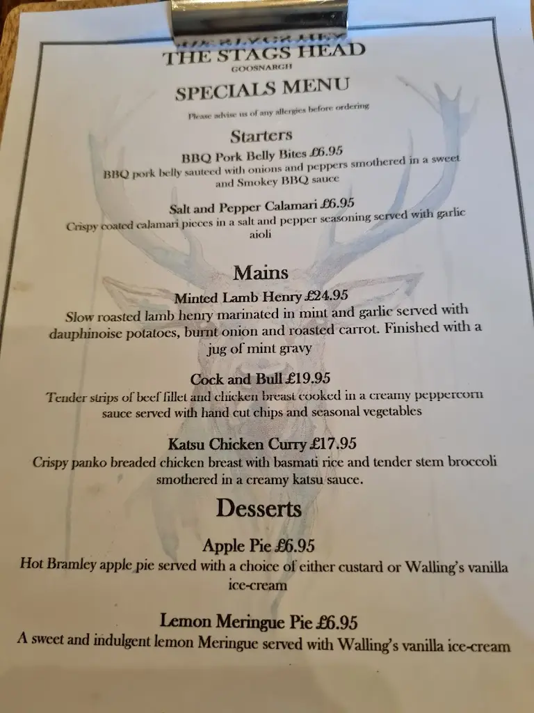 Menu_The Stags Head Preston_Goosnargh_image_3