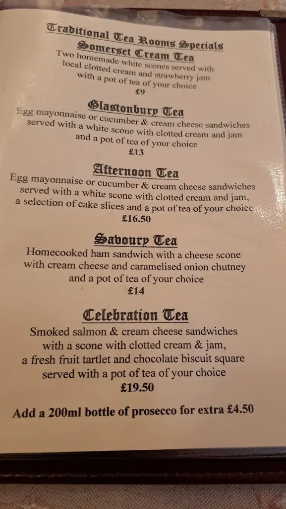 Menu_Abbey Tea Rooms & Restaurant_Glastonbury_image_2