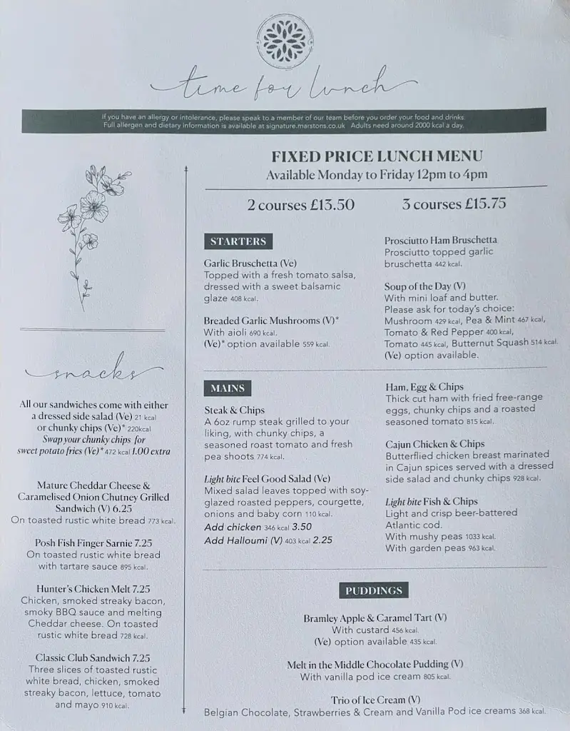 Menu_Crown Inn_Goostrey_image_1